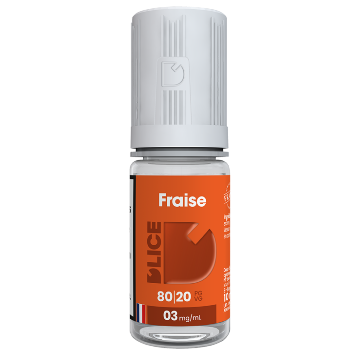 E-liquide FRAISE 10mL | D'LICE France