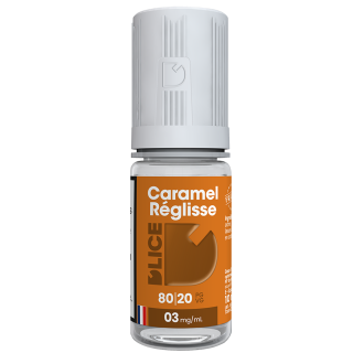 E-liquide CARAMEL RÉGLISSE 10mL | D'LICE France