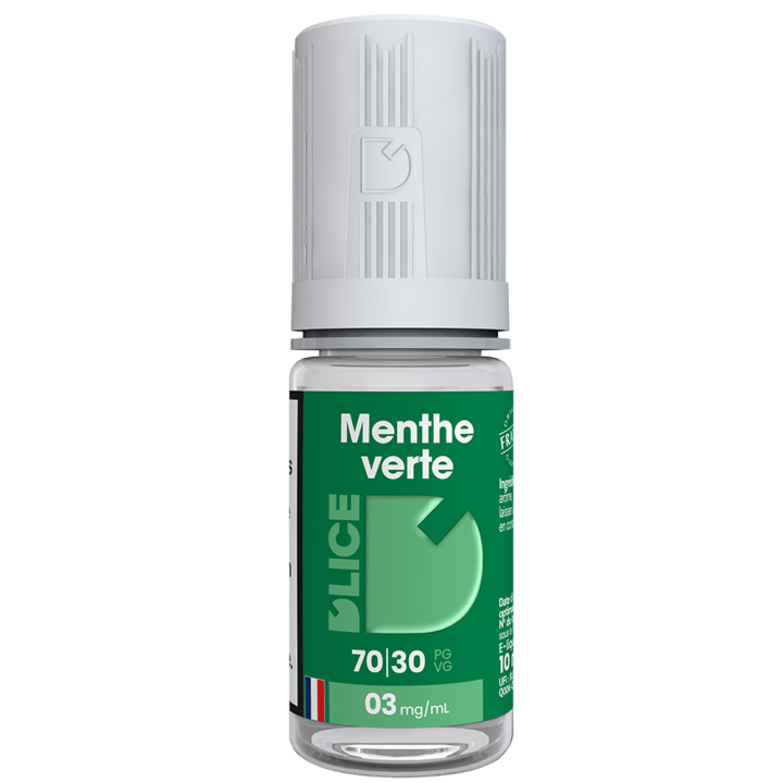 E-liquide MENTHE VERTE 10mL | D'LICE France