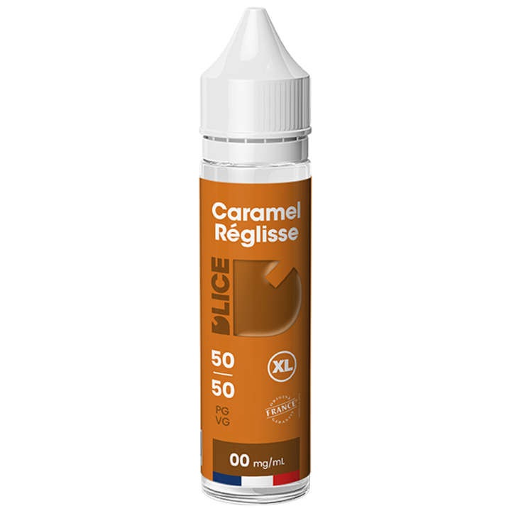 E-liquide CARAMEL RÉGLISSE 50mL | D'LICE France