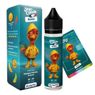 E-liquide 50mL Jean-Claude BREIZH par D'LICE