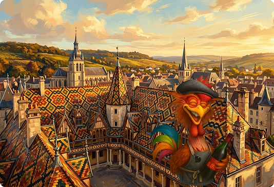 Les toits des Hospices de Beaune