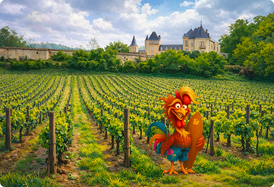 Dans le vignoble bordelais