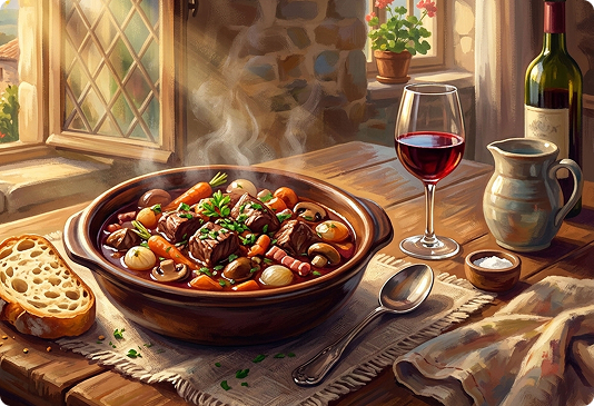 Le bœuf bourguignon