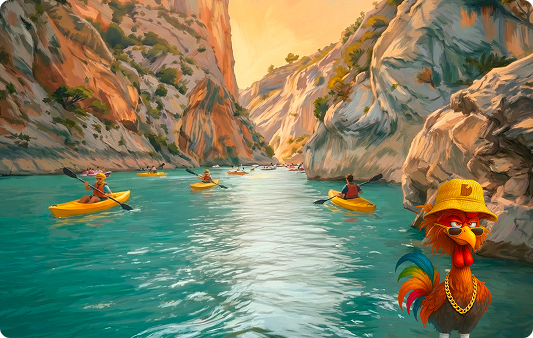 L'odyssée des calanques en kayak