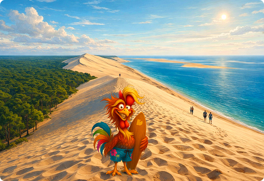 Au sommet de la Dune du Pilat