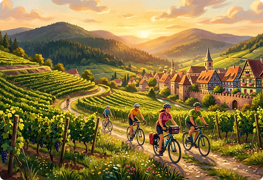 La route des vins à vélo