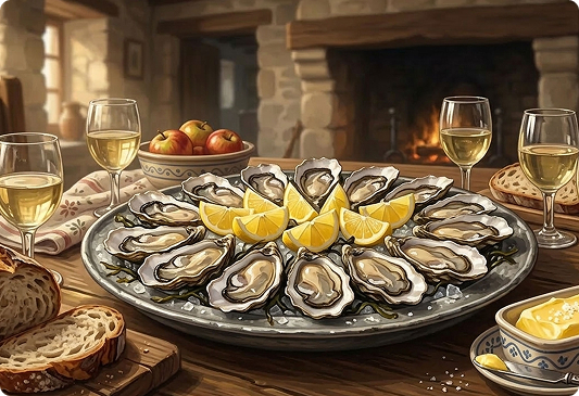 Des huîtres