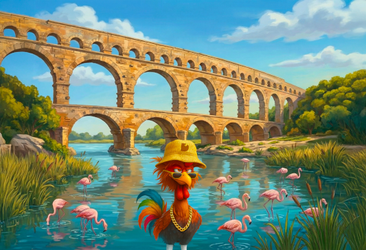 L'envol au Pont de Gau