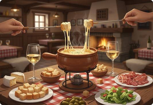 Une fondue savoyarde