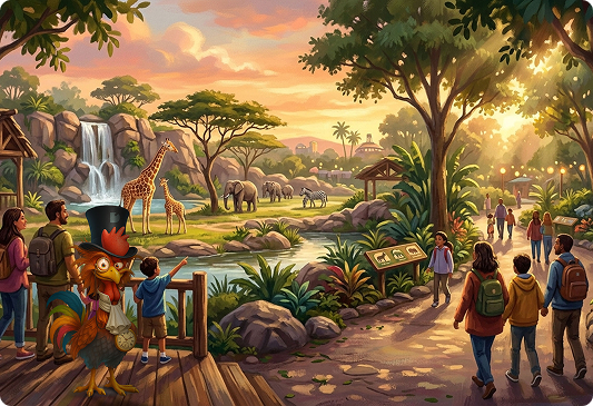 Visite du sanctuaire de Beauval