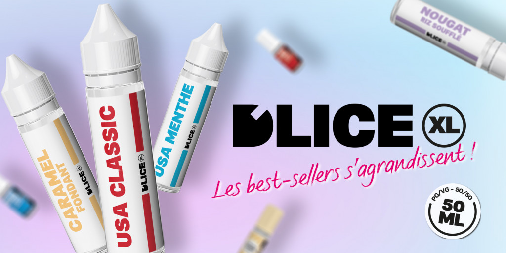 D’LICE XL, la nouvelle gamme de e liquides 50 ml par D'LICE